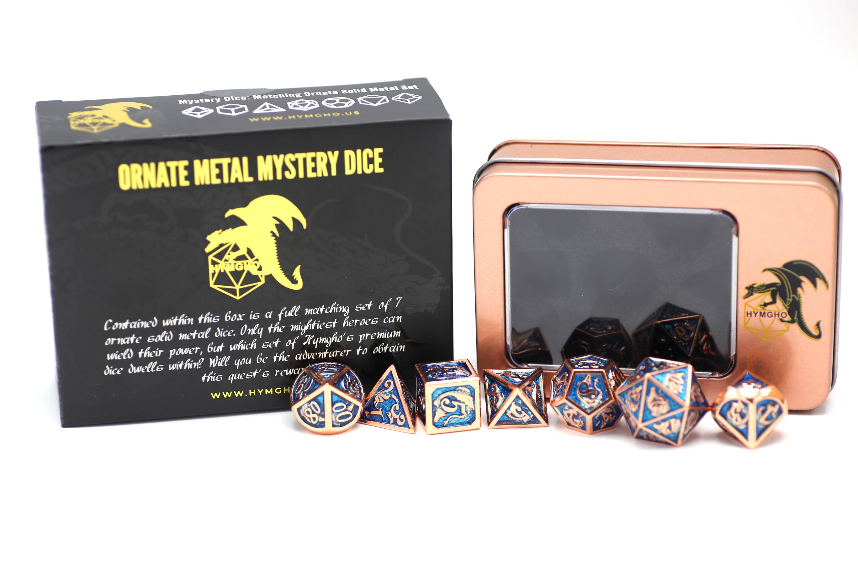 Hymgho Premium Dice - Solid Metal Molded Mystery blind bag Dice sets