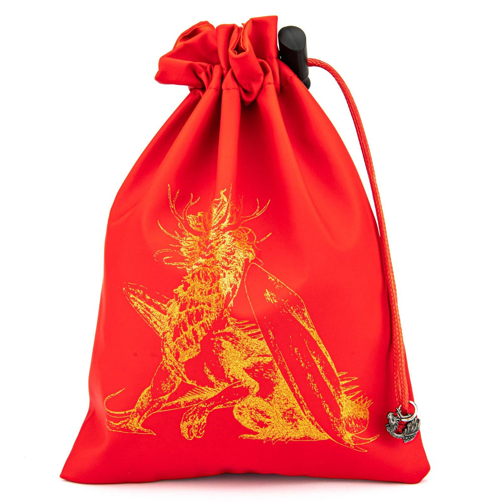 Hymgho Premium Dice - Fine Arts Leather Dice Bag - Royal Dragon