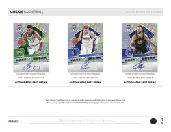 2021-22 Mosaic Basketball Fast Break Hobby Box