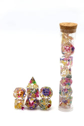 Hymgho Premium Dice - Captured Magic Hand Sanded Sharp Edge Resin - Essence of Spring