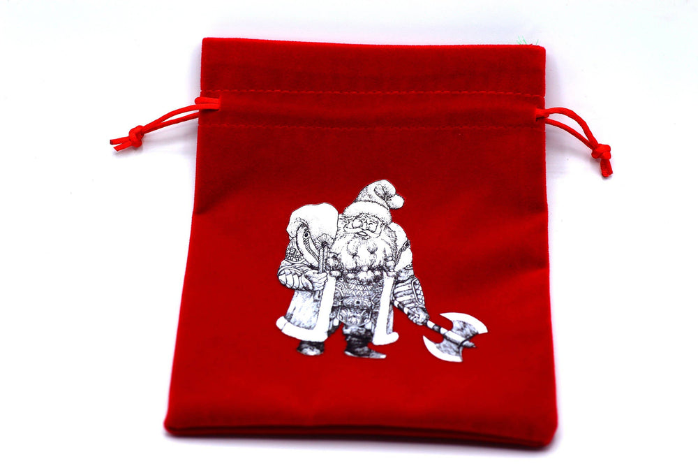 Hymgho Premium Dice - Christmas Themed Dice Bag - Battle Santa