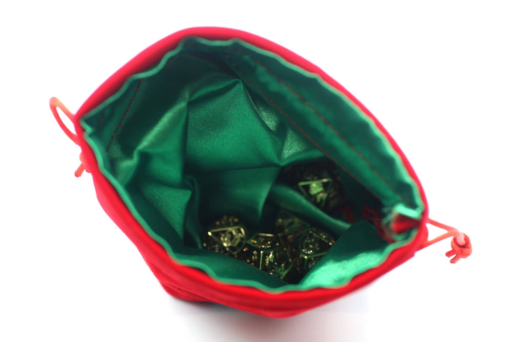 Hymgho Premium Dice - Christmas Themed Dice Bag - Dragon Sleigh