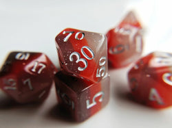 LDC Ember Elemental 7-piece dice set