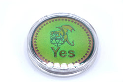 Hymgho Premium Dice - Coin D2 - Prism Rainbow