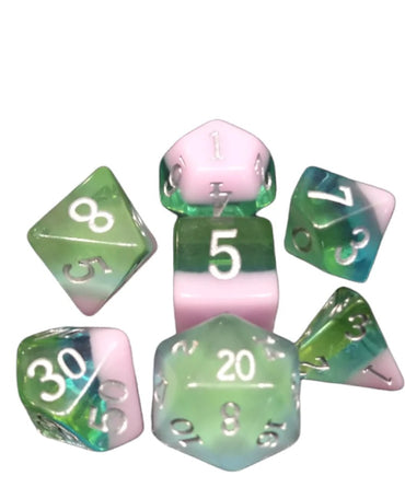 LDC Pinkhoohah 7-piece dice set