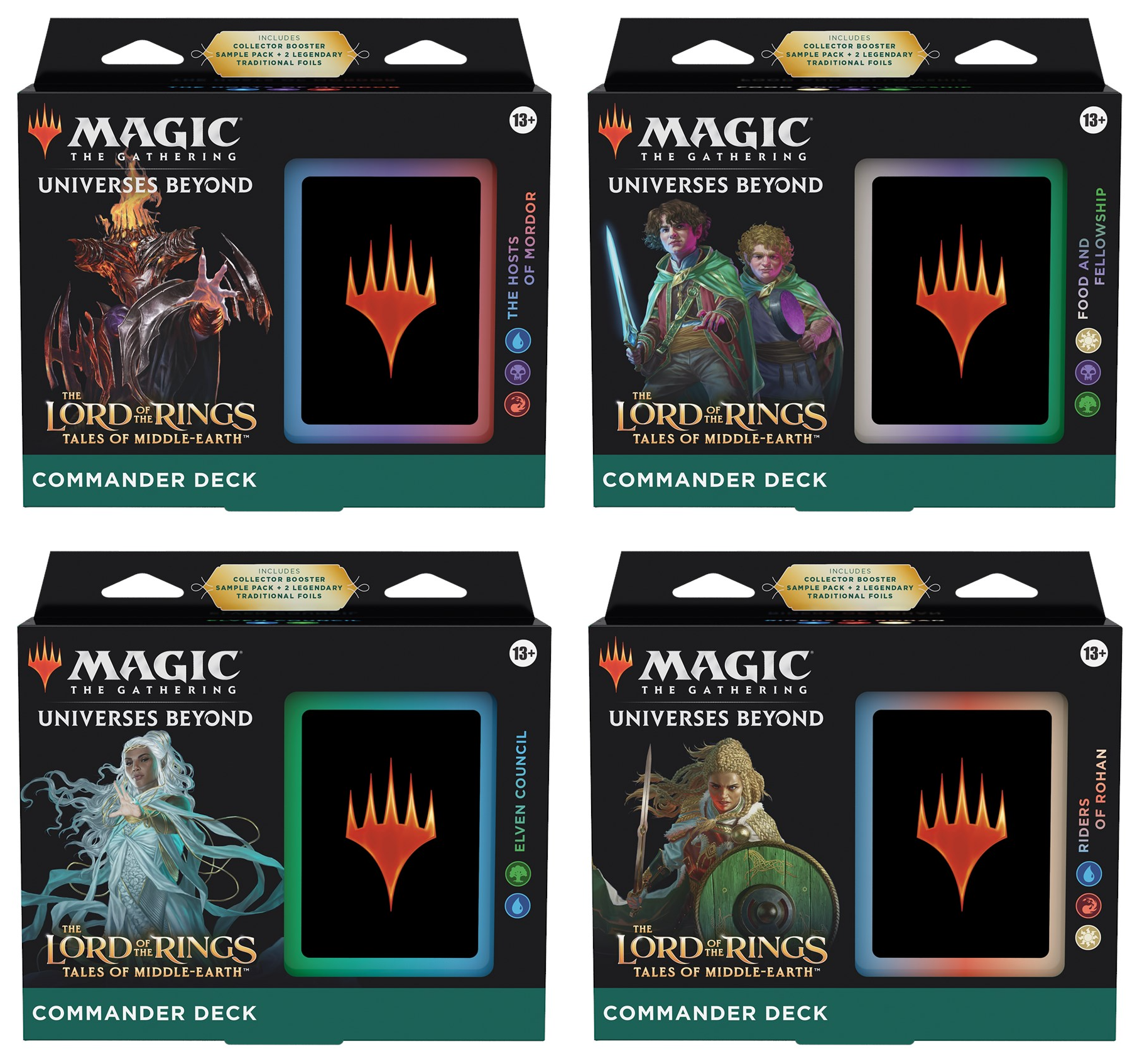 The Lord of the Rings: Tales of Middle-Earth - Commander Deck Display