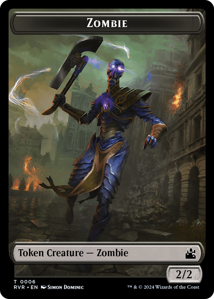 Bird // Zombie Double-Sided Token [Ravnica Remastered Tokens]